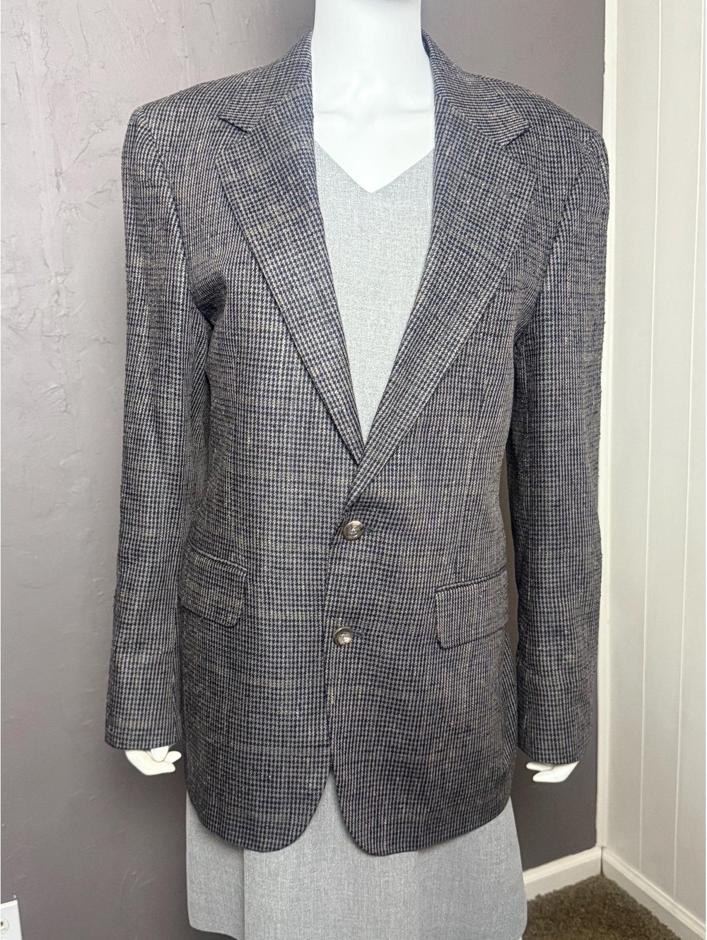 1980’s Tweed Glen Plaid Blazer from NORDSTROM size 37R